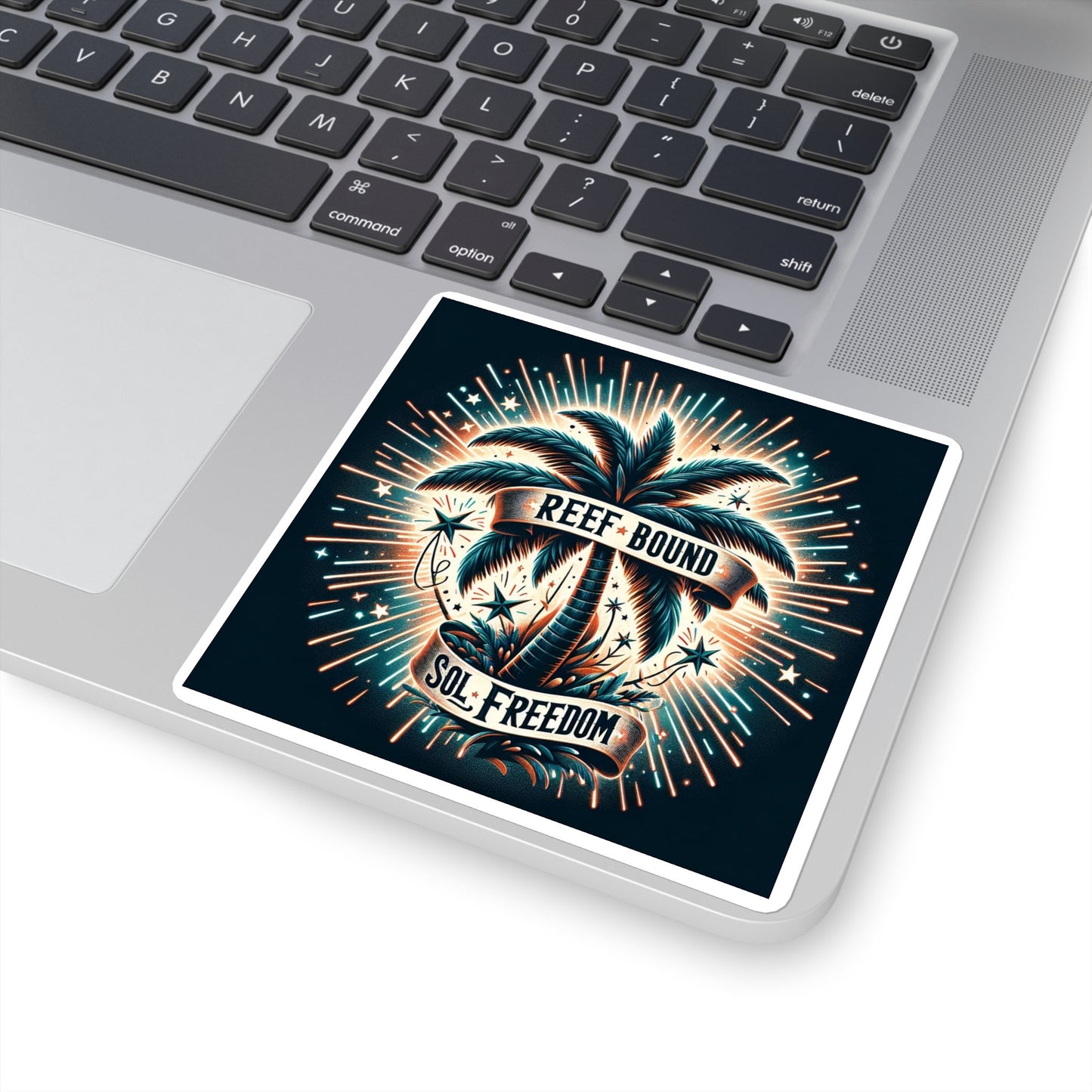 Reef Bound Sol (RBS) Patriotic 4th of July Palm Burst Decal