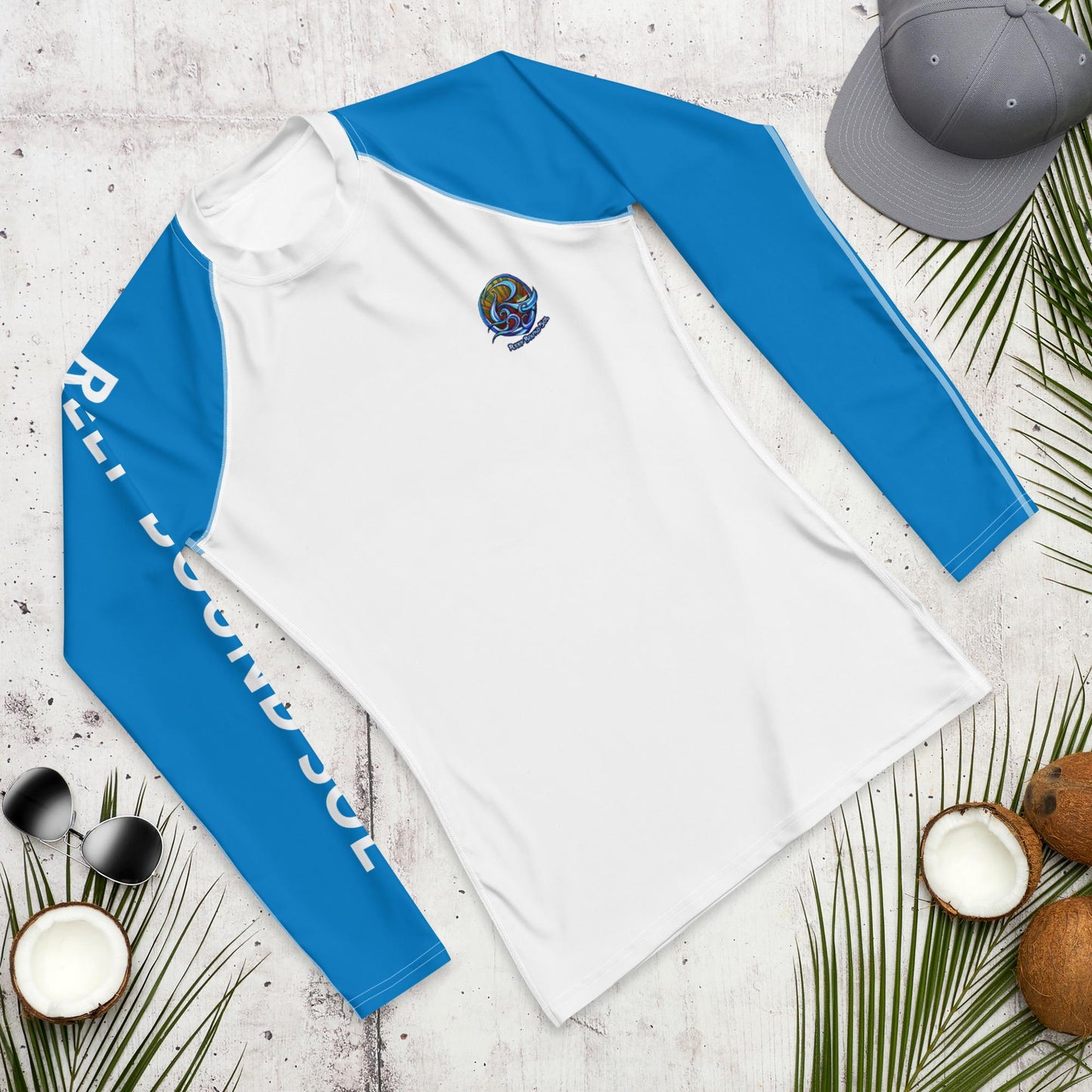 Reef Bound Sol (RBS) Men's Ocean / Beach Rash Guard - Blue