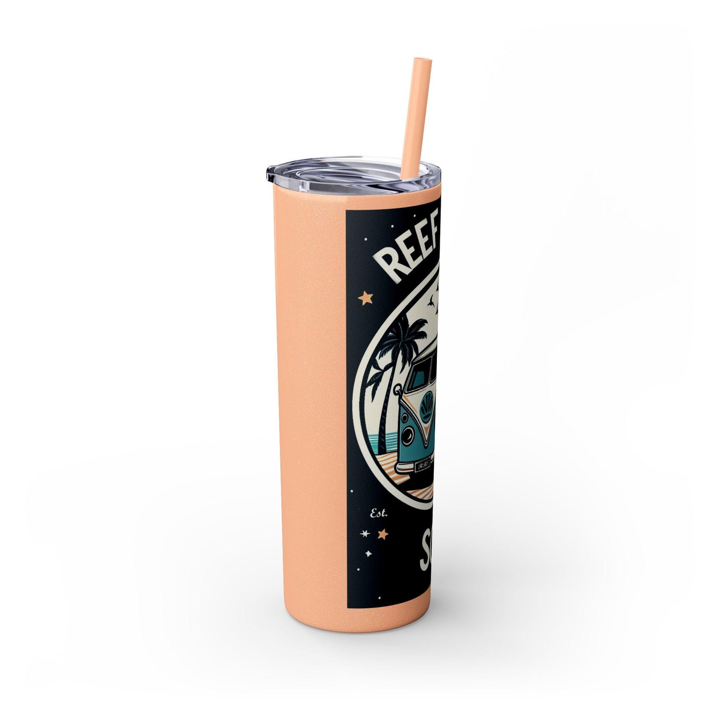Reef Bound Sol (RBS) Out of this World Skinny Tumbler with Straw, 20oz