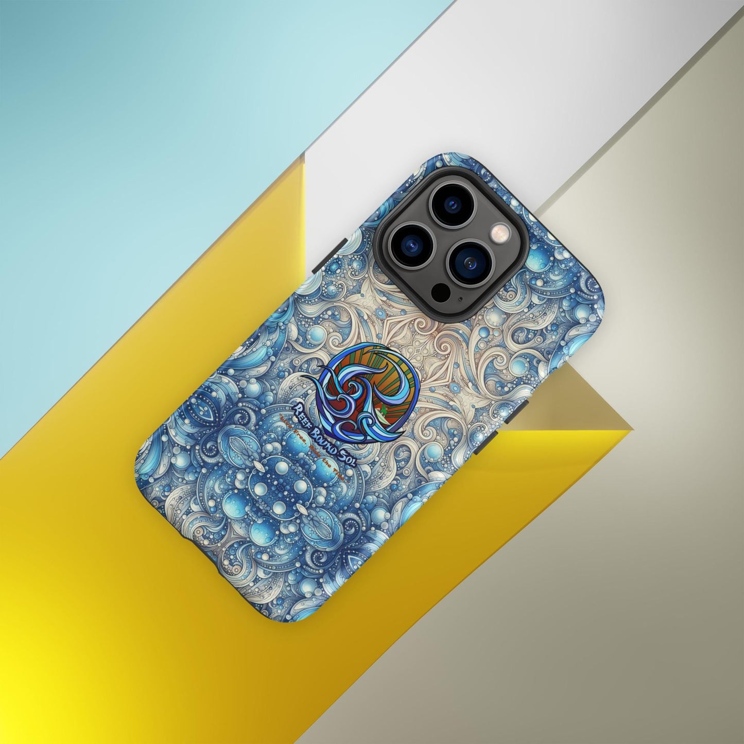 Reef Bound Sol (RBS) Blue Paisley Tough Case for iPhone®