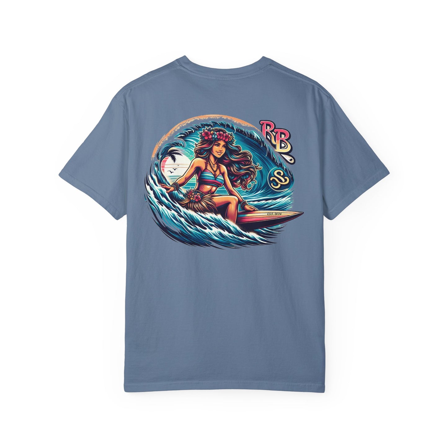 Reef Bound Sol (RBS) Hawaiian Surfer Girl Keanu T-Shirt – Effortless Island Vibes