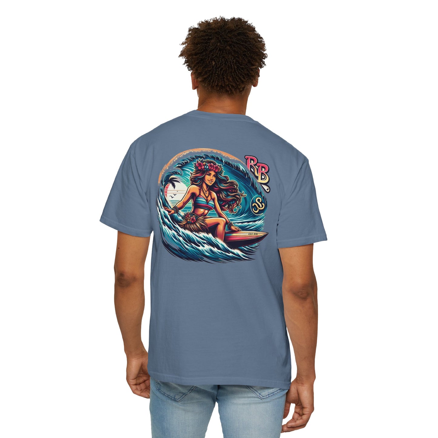 Reef Bound Sol (RBS) Hawaiian Surfer Girl Keanu T-Shirt – Effortless Island Vibes