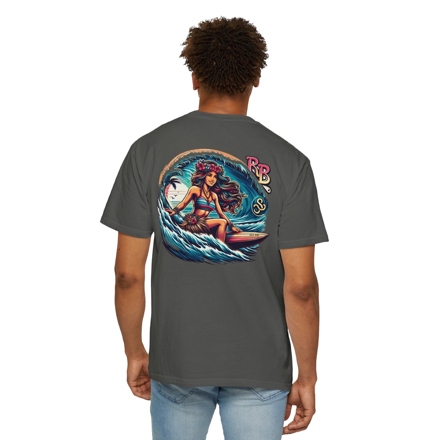 Reef Bound Sol (RBS) Hawaiian Surfer Girl Keanu T-Shirt – Effortless Island Vibes