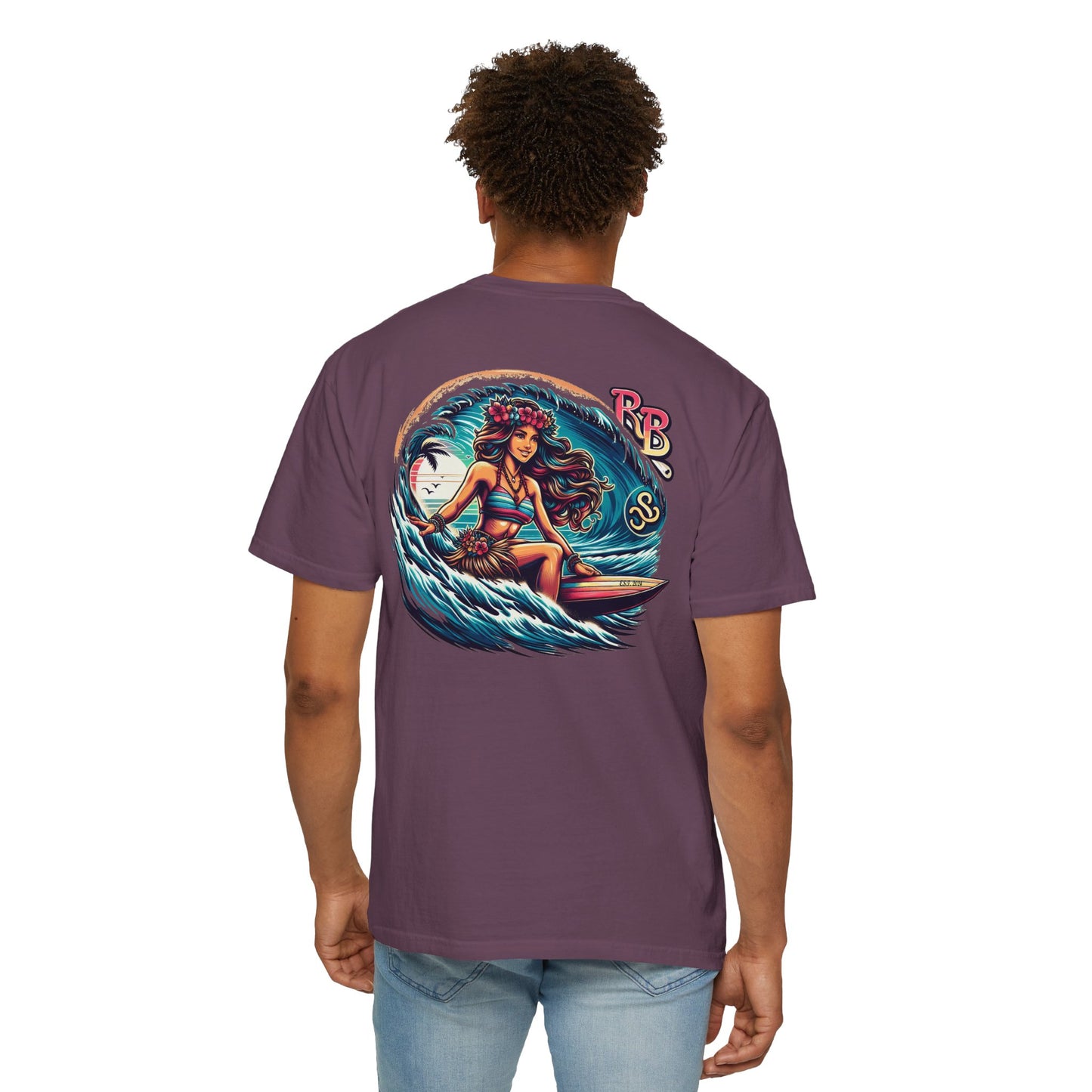Reef Bound Sol (RBS) Hawaiian Surfer Girl Keanu T-Shirt – Effortless Island Vibes