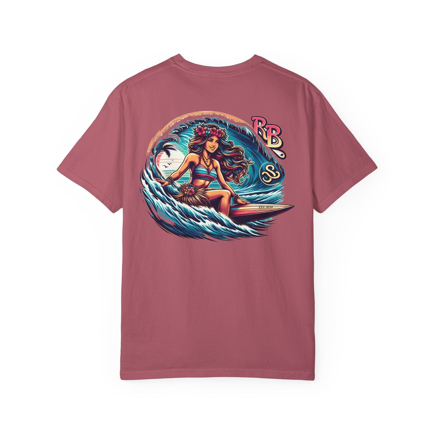 Reef Bound Sol (RBS) Hawaiian Surfer Girl Keanu T-Shirt – Effortless Island Vibes
