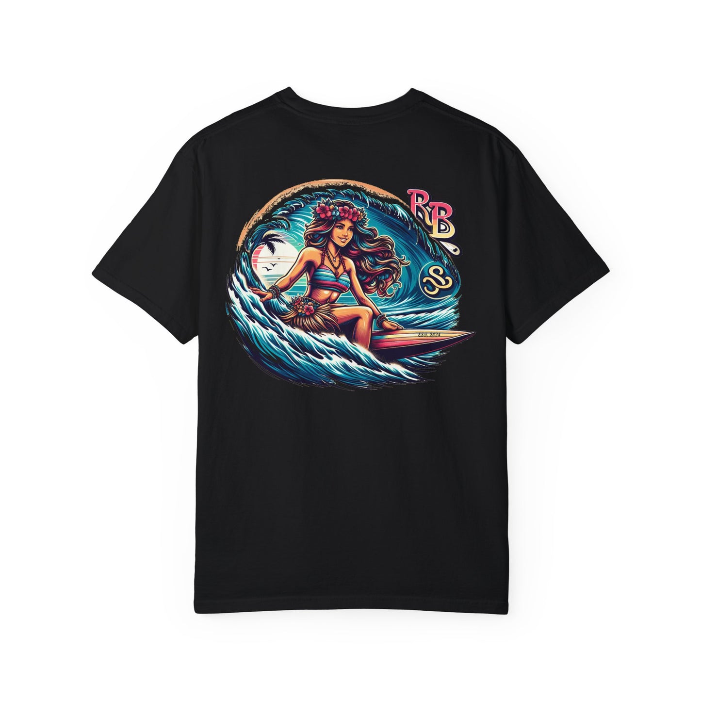 Reef Bound Sol (RBS) Hawaiian Surfer Girl Keanu T-Shirt – Effortless Island Vibes
