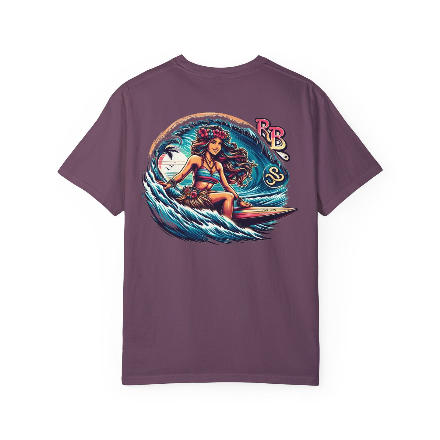 Reef Bound Sol (RBS) Hawaiian Surfer Girl Keanu T-Shirt – Effortless Island Vibes