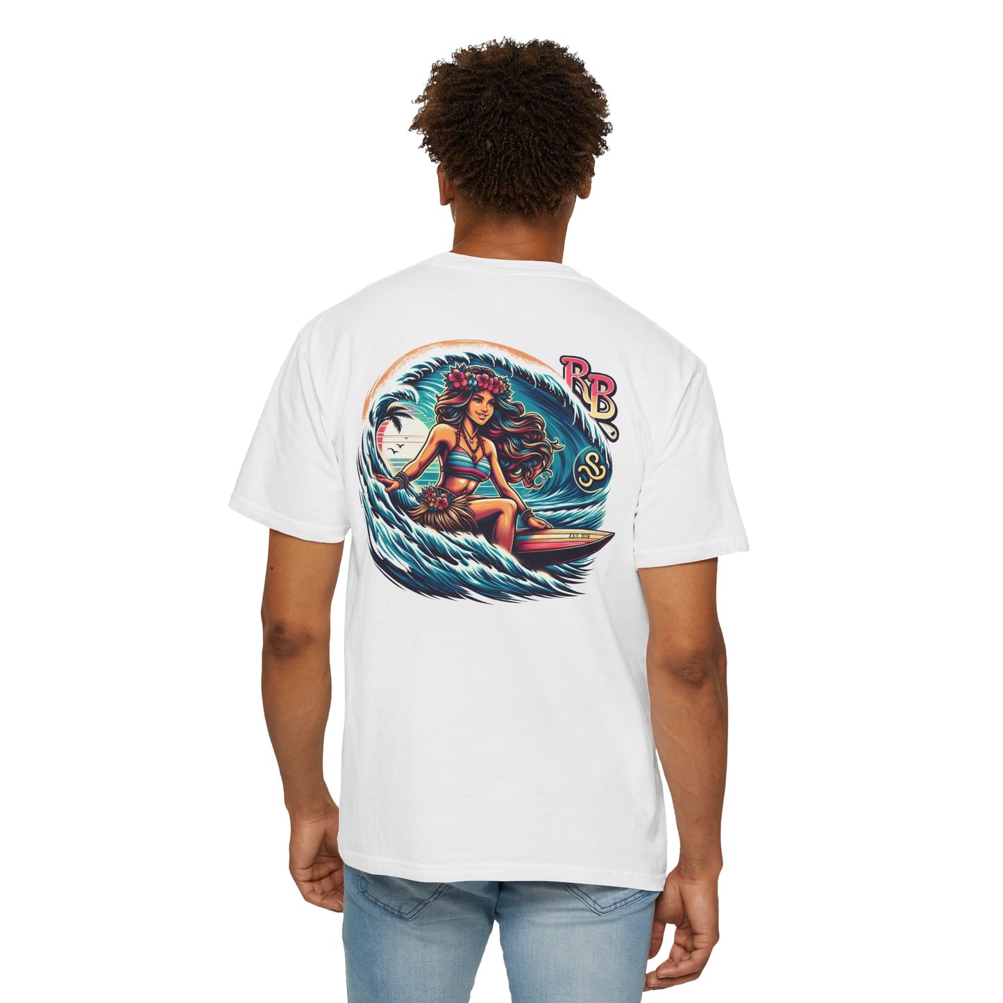 Reef Bound Sol (RBS) Hawaiian Surfer Girl Keanu T-Shirt – Effortless Island Vibes
