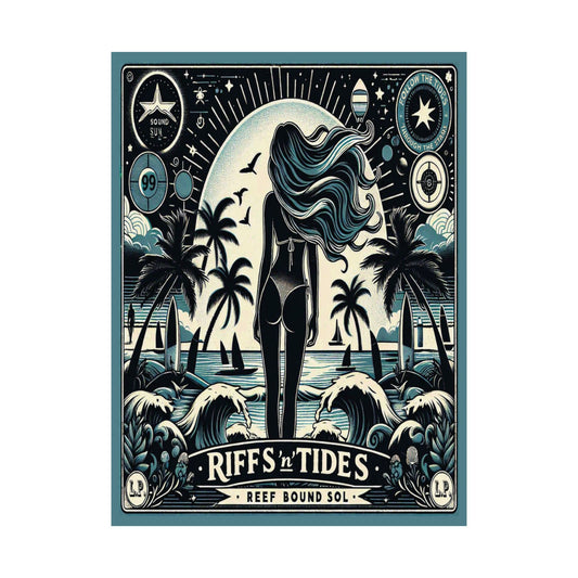 Posters — "Riffs 'n' Tides" Surf Art Print