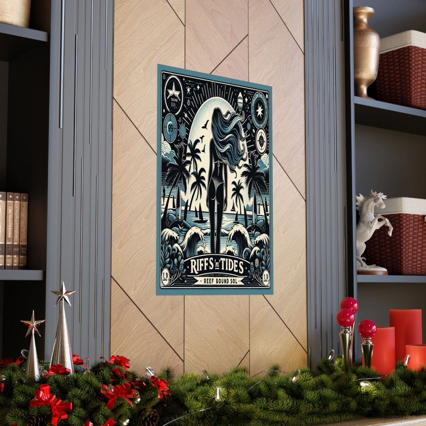 Matte Poster — "Riffs 'n' Tides" Surf Art Print