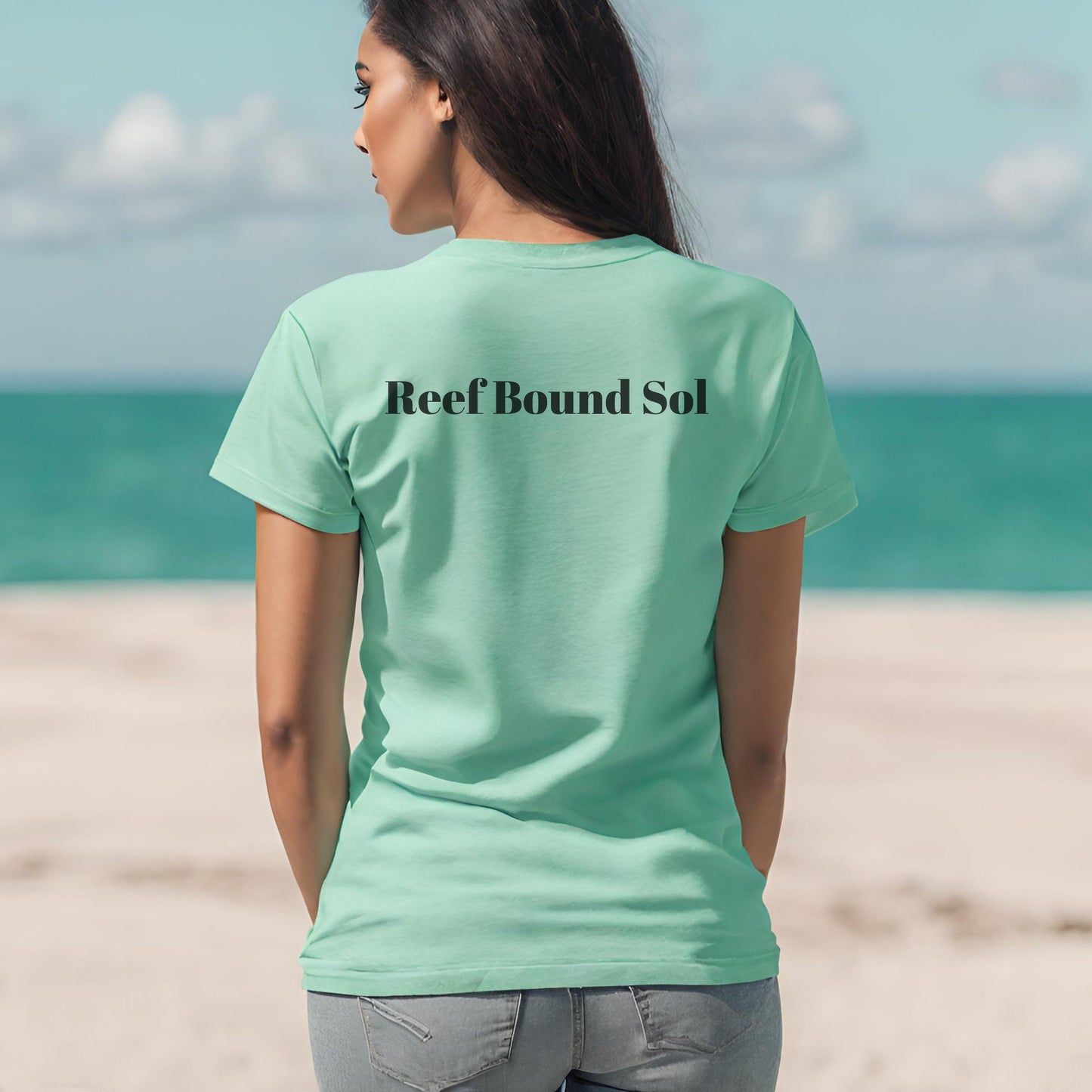 Reef Bound Sol (RBS) Leilani Hawaiian Surfer Beach T-Shirt