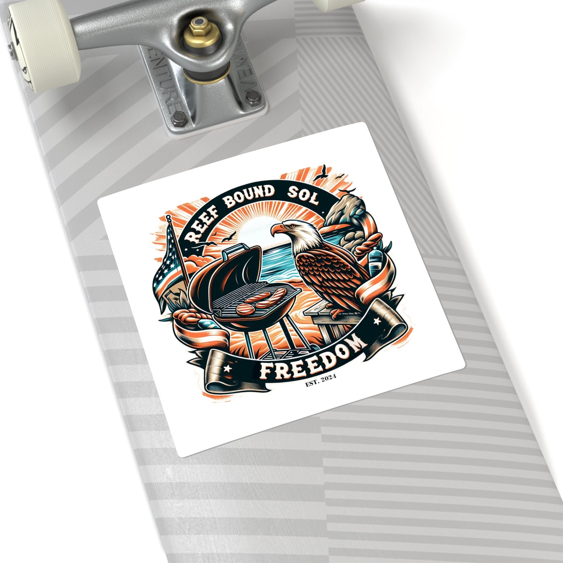 Reef Bound Sol (RBS) Soar High, Live Free BBQ Decal