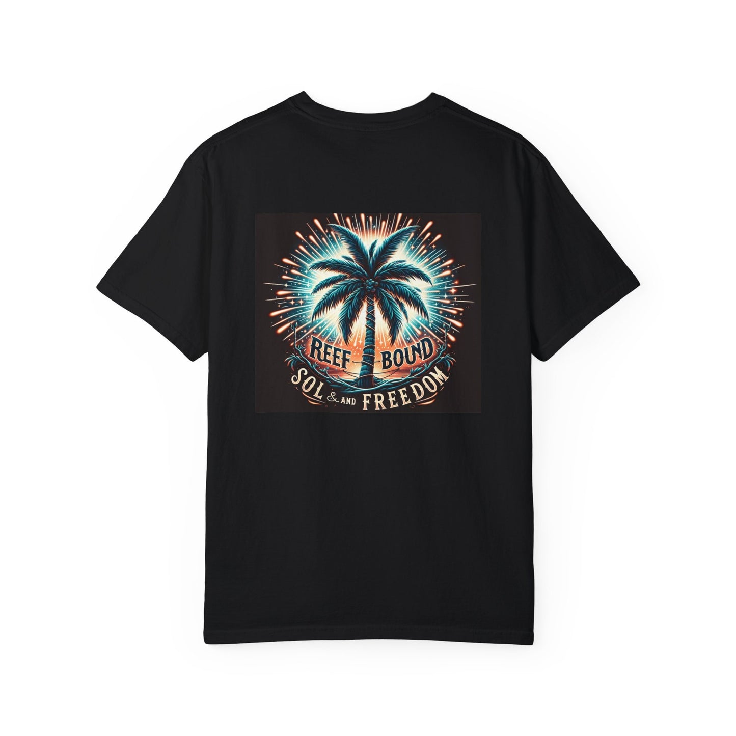 Reef Bound Sol (RBS) Patriotic 4th of July Palm Burst T-Shirt