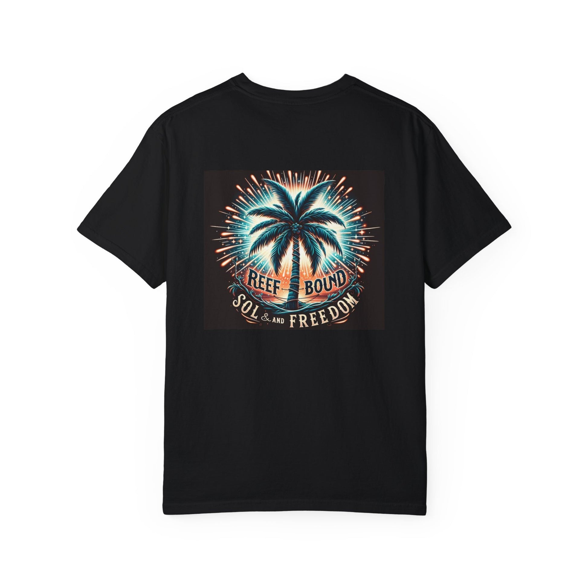 Reef Bound Sol (RBS) Patriotic 4th of July Palm Burst T-Shirt