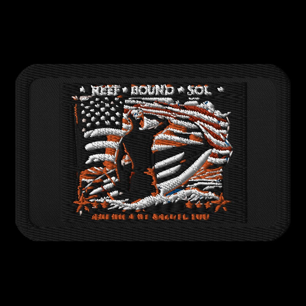 Reef Bound Sol (RBS) America We Salute You Patriot Surfer Patch