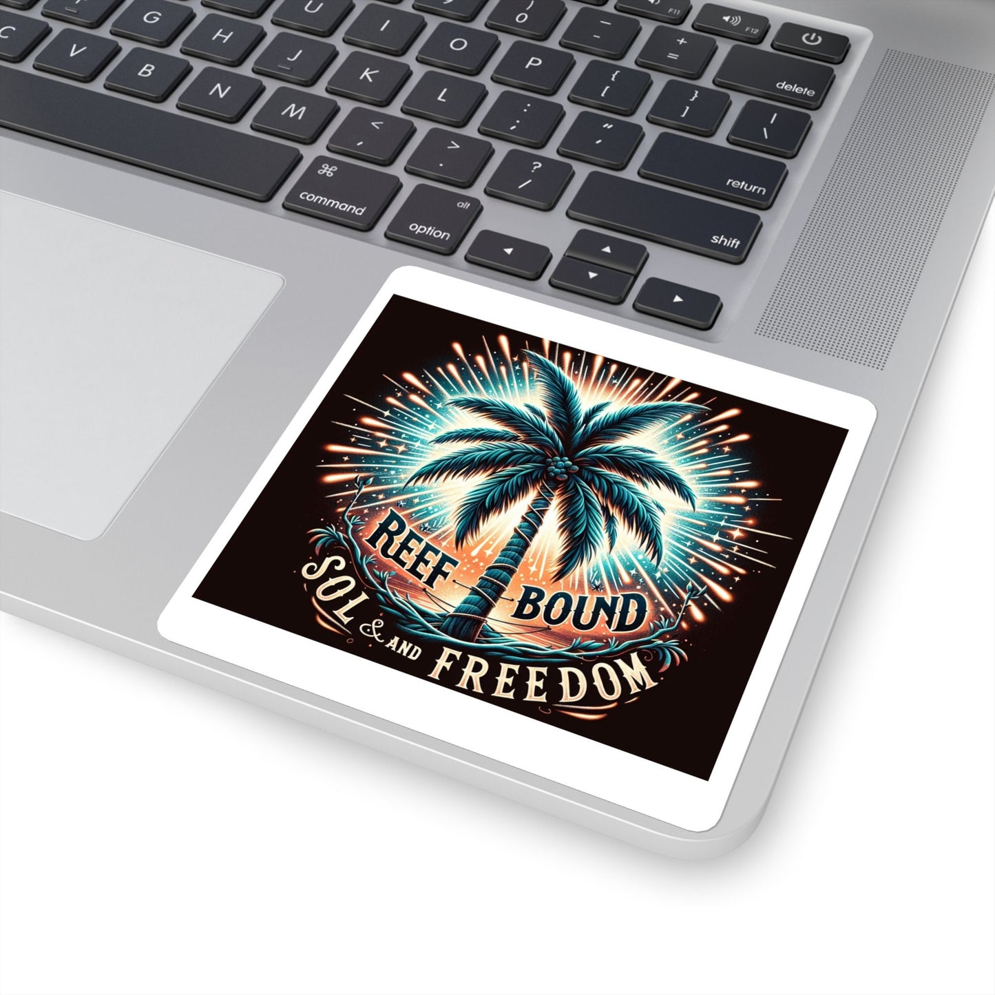 Reef Bound Sol (RBS) Patriotic 4th of July Palm Burst Freedom Decal