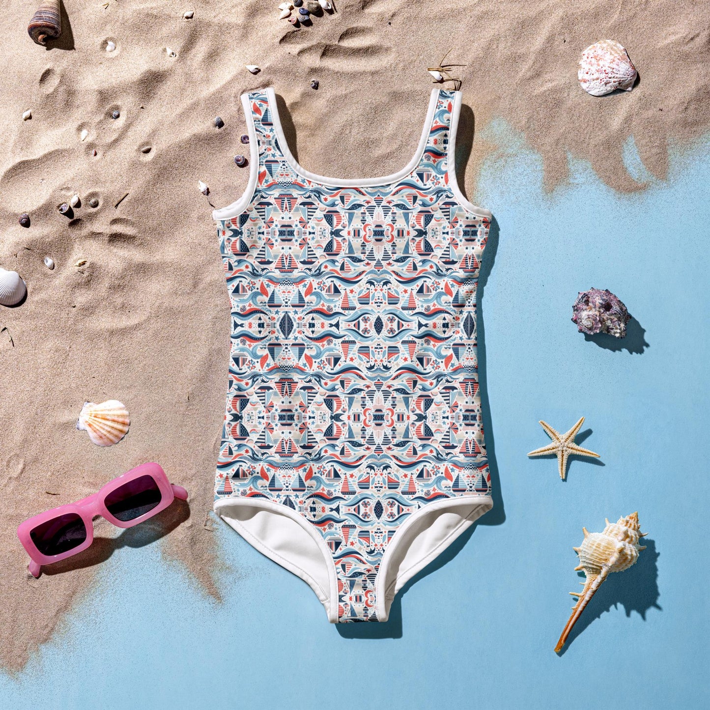 Reef Bound Sol (RBS) Delaware Crossing Toddler/Kid Girls Swimsuit