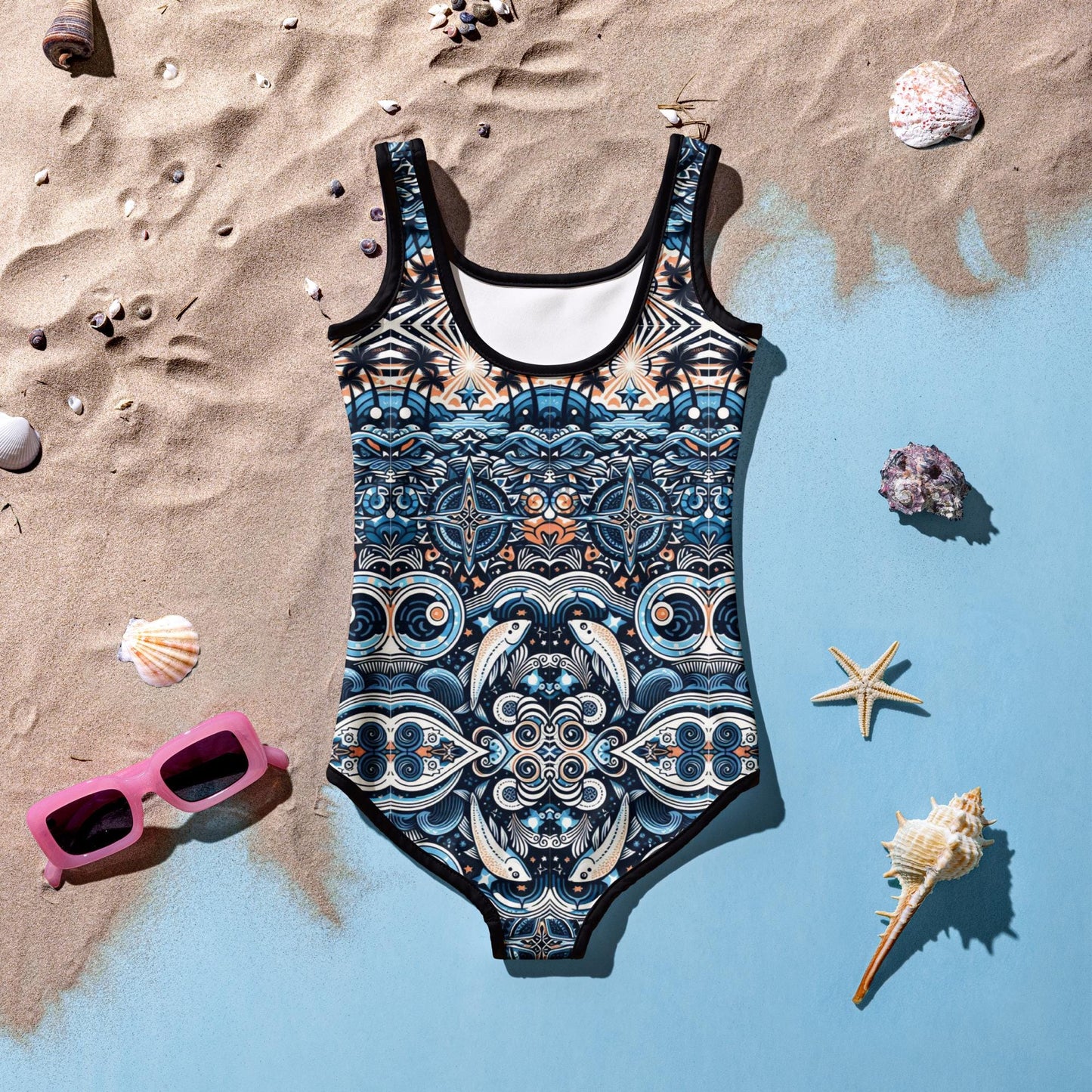 Reef Bound Sol (RBS) In The Deep Toddler/Kid Girls Swimsuit