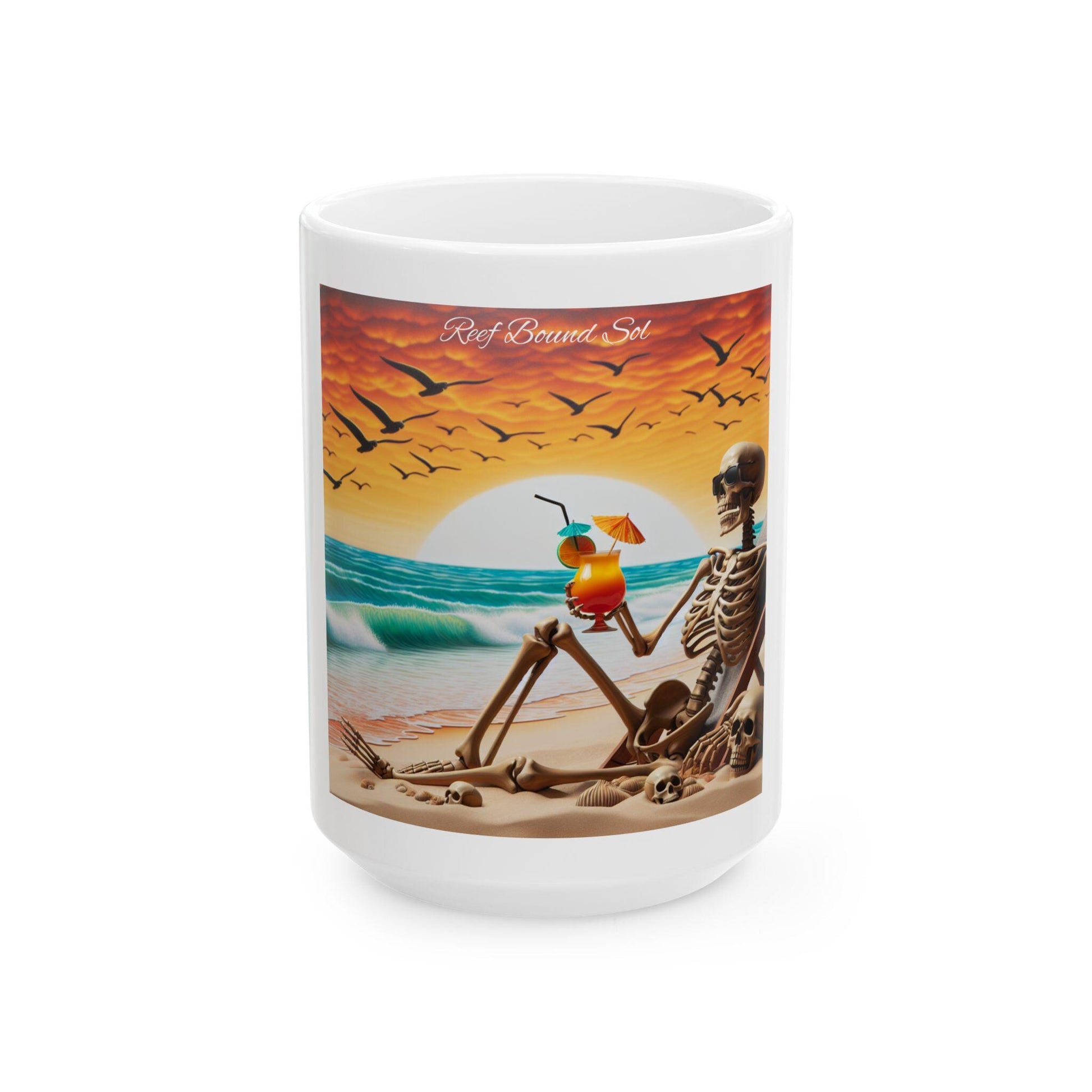 Reef Bound Sol Endless Summer Mai Tai Ceramic Mug, (11oz, 15oz)