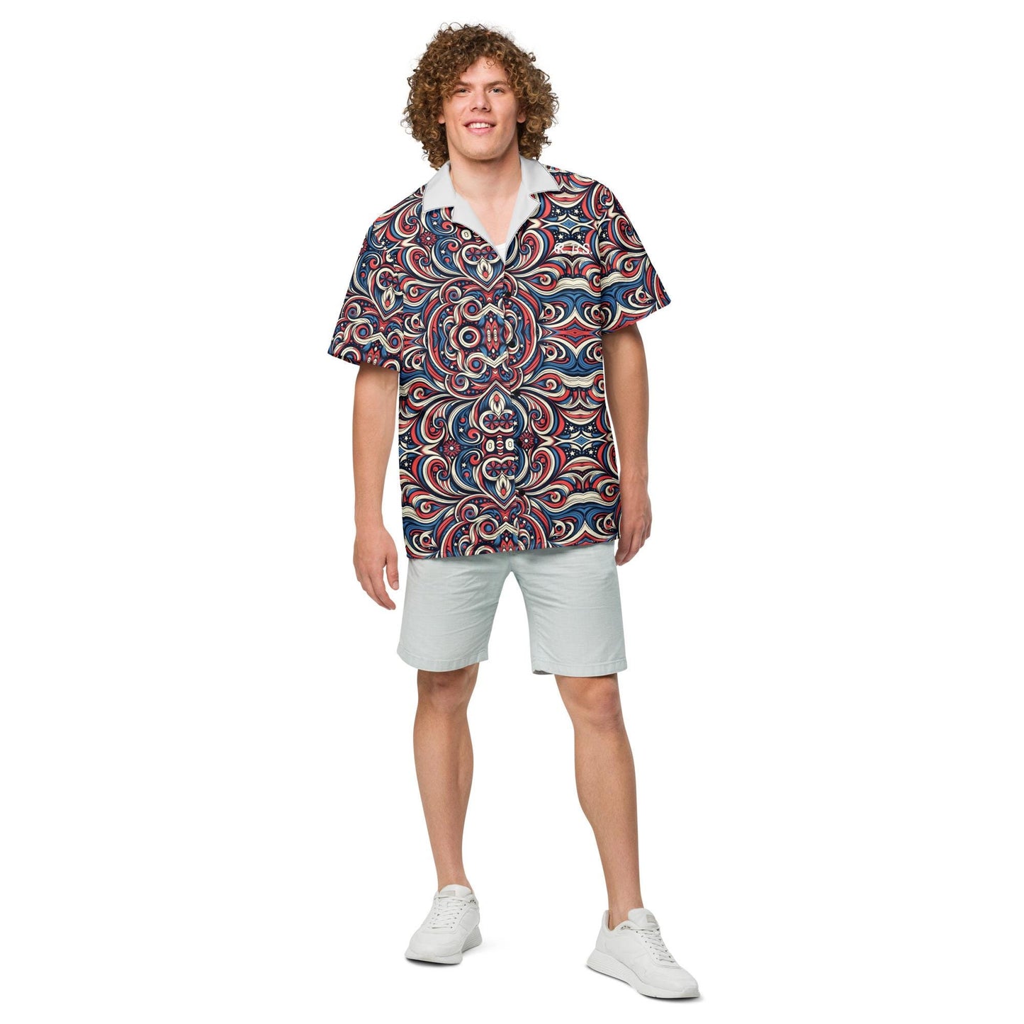 Reef Bound Sol (RBS) American Burst Button Down Shirt