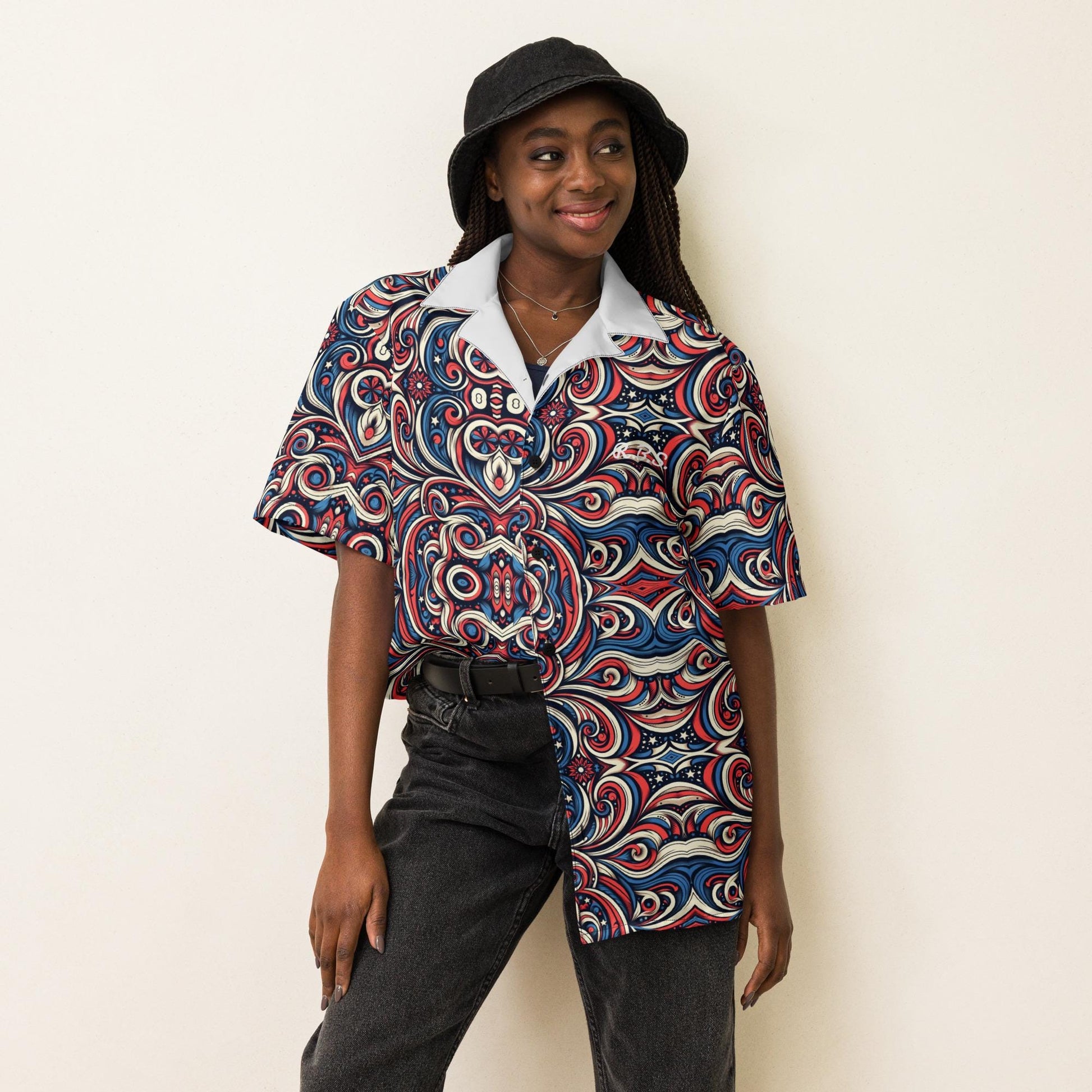 Reef Bound Sol (RBS) American Burst Button Down Shirt