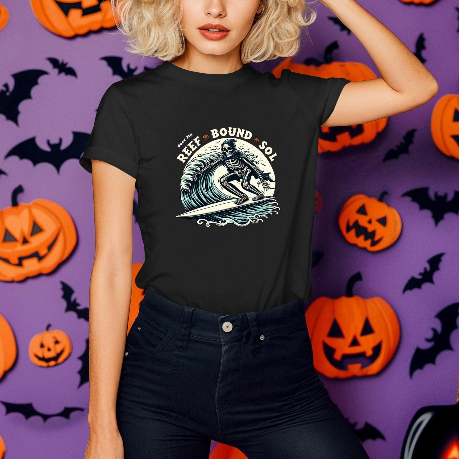 Reef Bound Sol (RBS) Feed My Halloween Tri-blend T-Shirt