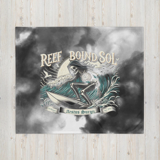 Reef Bound Sol (RBS) Midnight Surfer Throw Beach Blanket