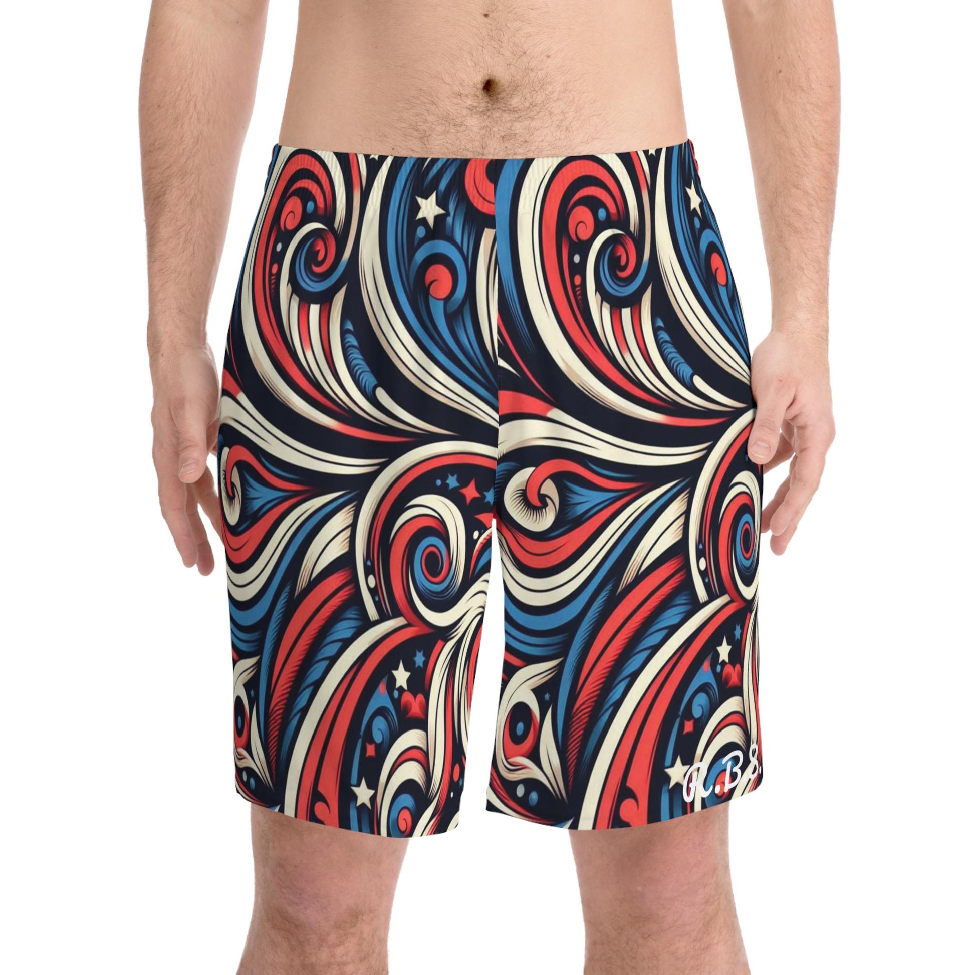 Reef Bound Sol (RBS) Men's American Burst Swim Shorts