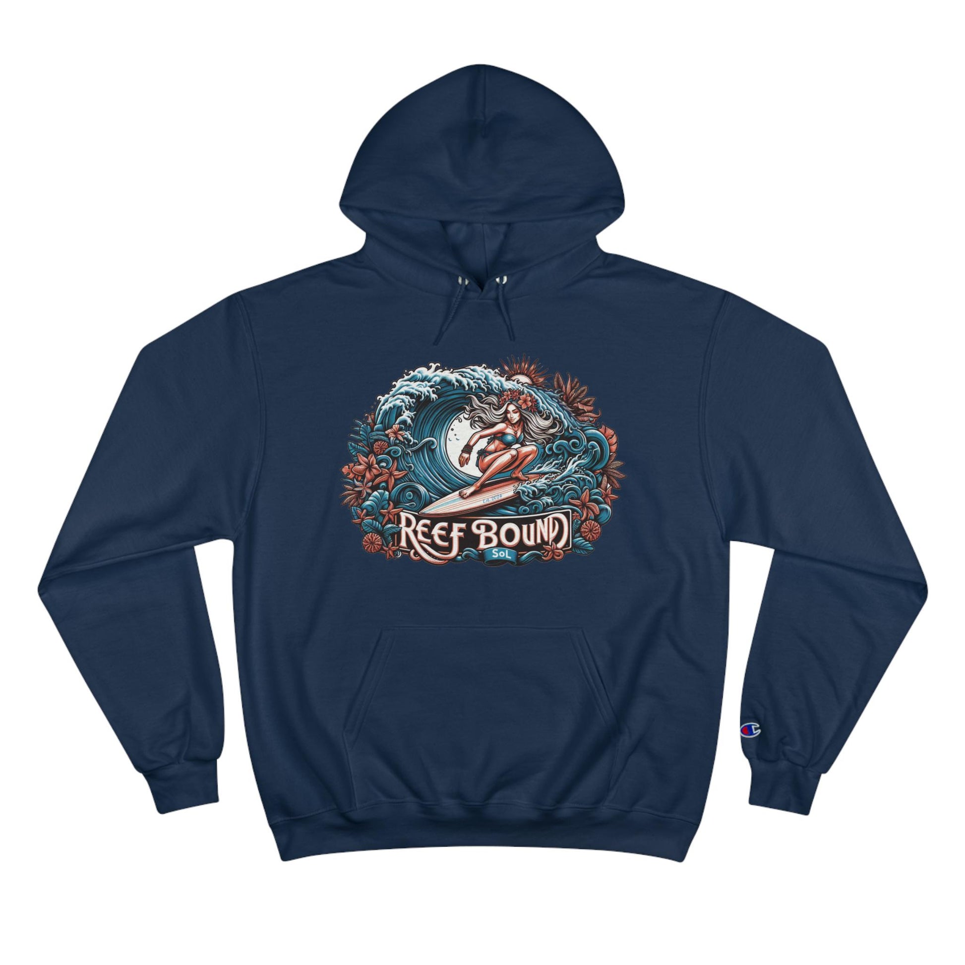 Reef Bound Sol (RBS) Hawaiian Surfer Girl Alana Champion Hoodie