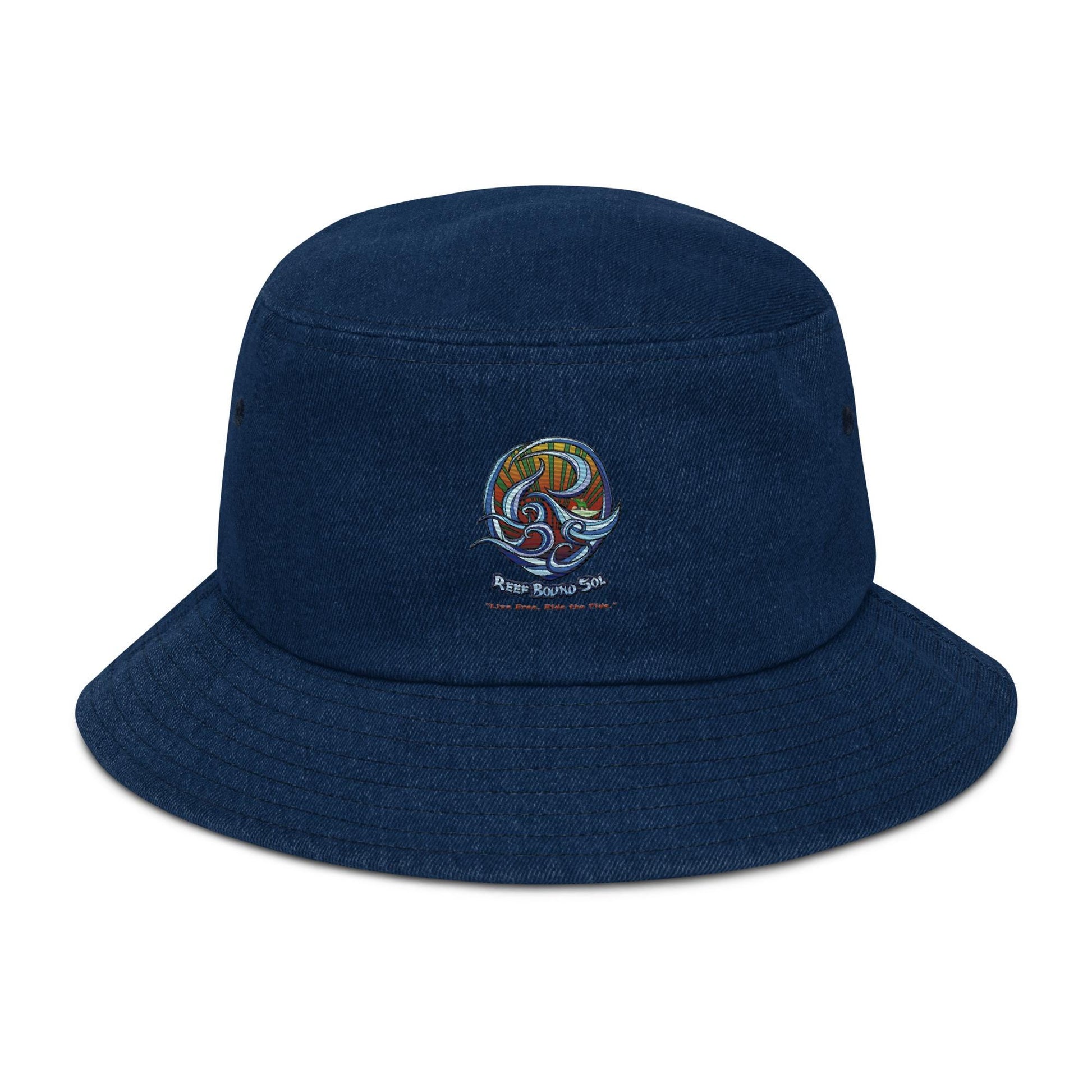 Reef Bound Sol (RBS) Logo Denim Bucket Hat
