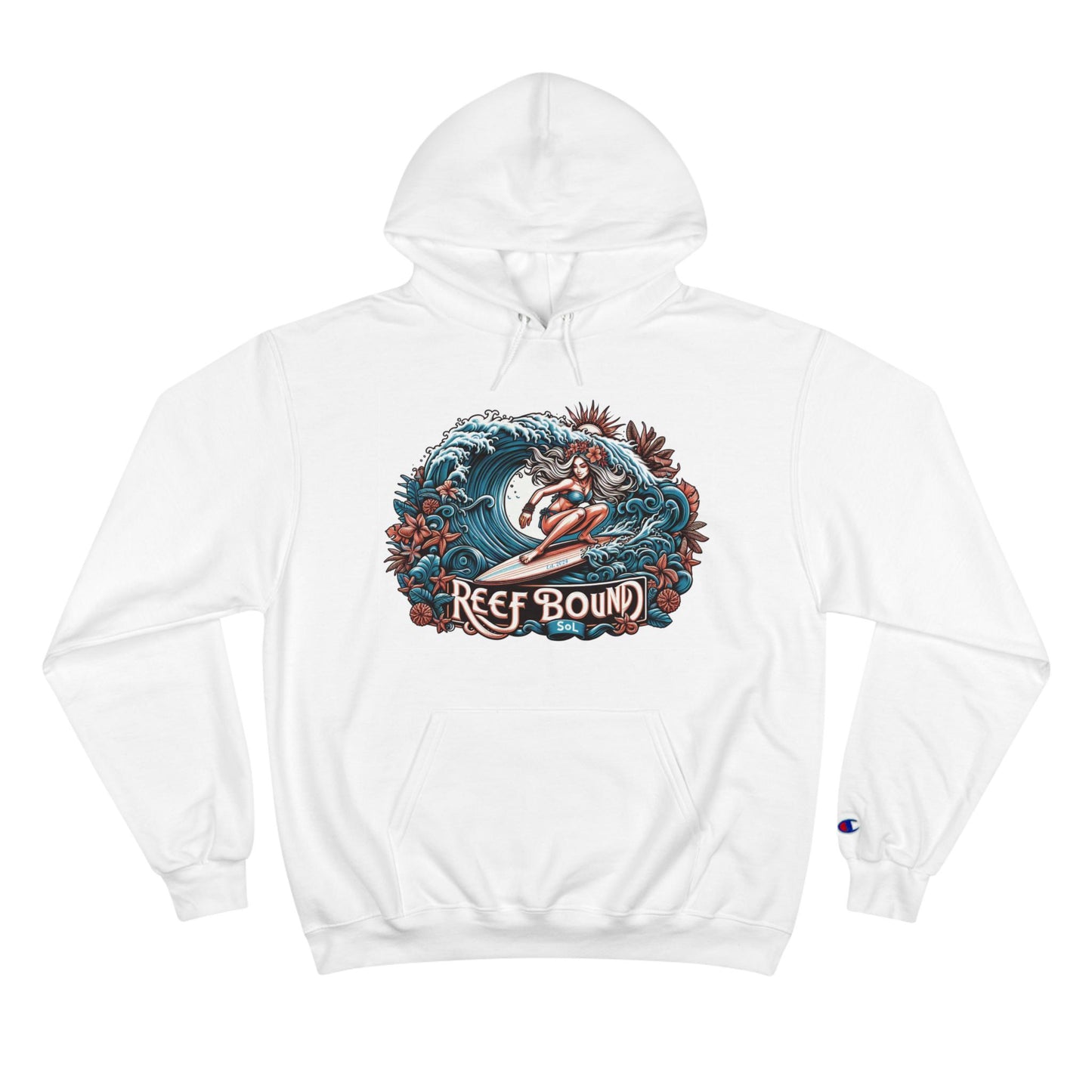 Reef Bound Sol (RBS) Hawaiian Surfer Girl Alana Champion Hoodie