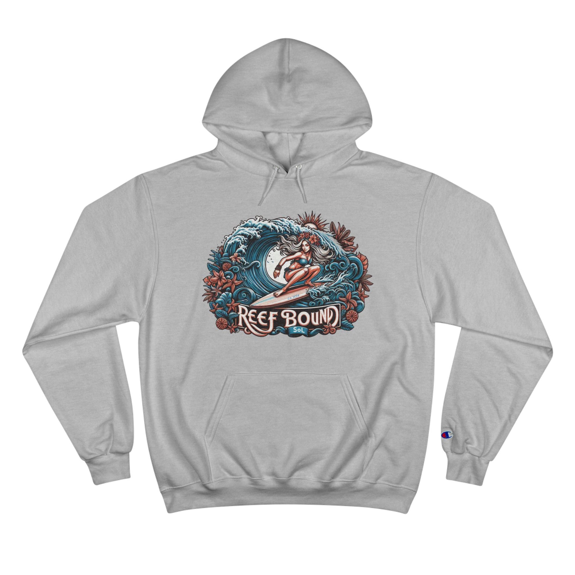 Reef Bound Sol (RBS) Hawaiian Surfer Girl Alana Champion Hoodie