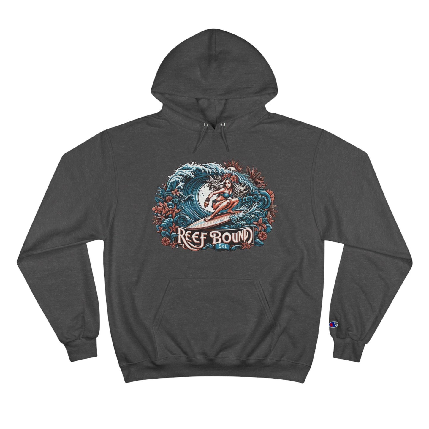 Reef Bound Sol (RBS) Hawaiian Surfer Girl Alana Champion Hoodie