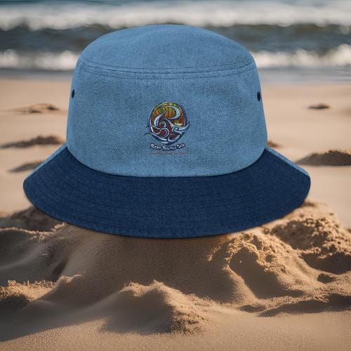 Reef Bound Sol (RBS) Logo Denim Bucket Hat