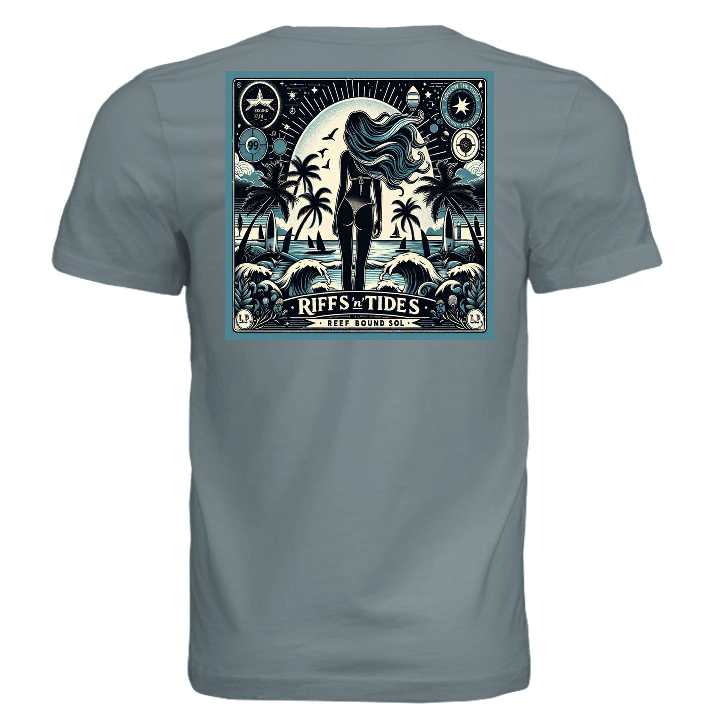 Blue Storm Triblend - 3413C - BACK