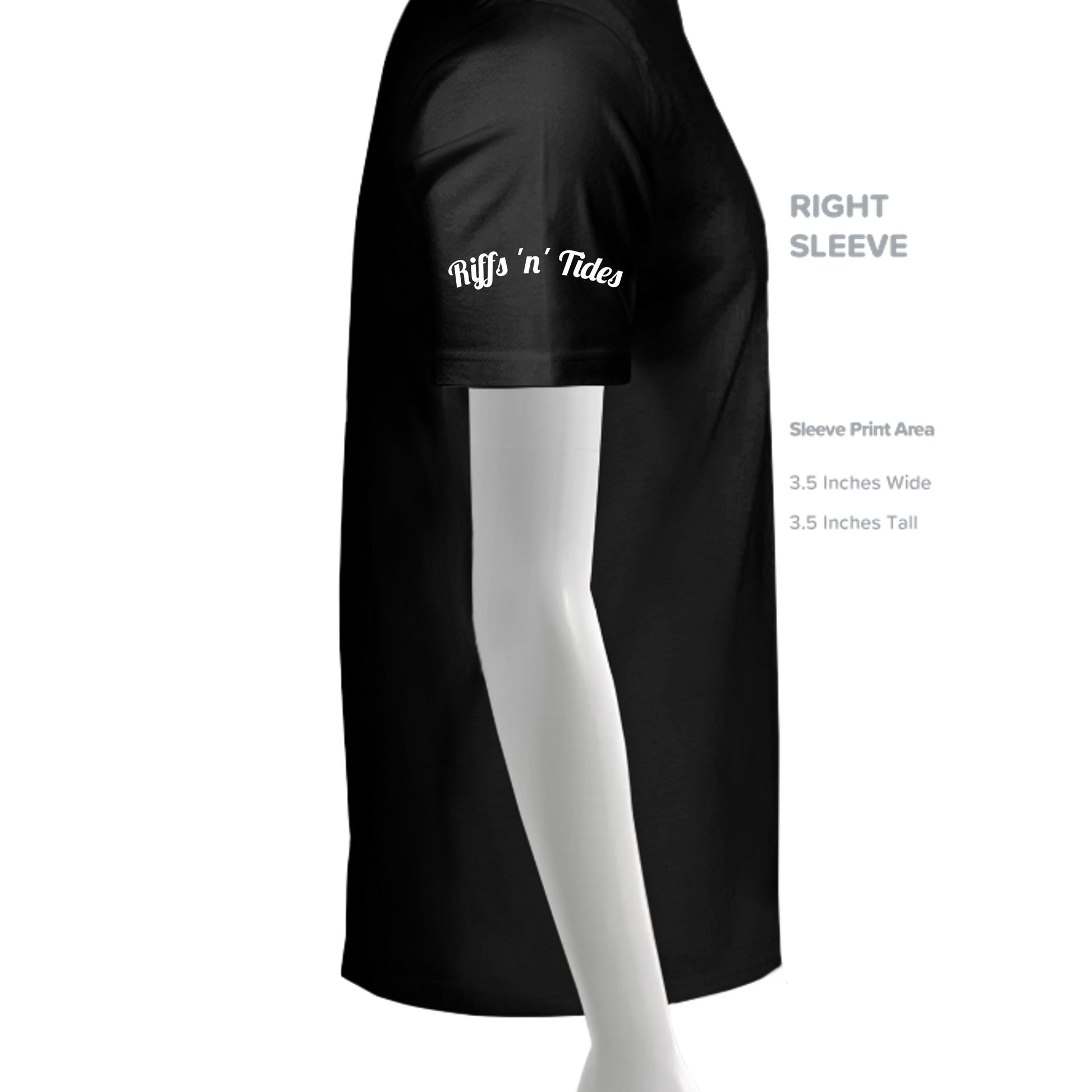 SLD BLK TRIBLEND - 3413C - SLEEVE_RIGHT