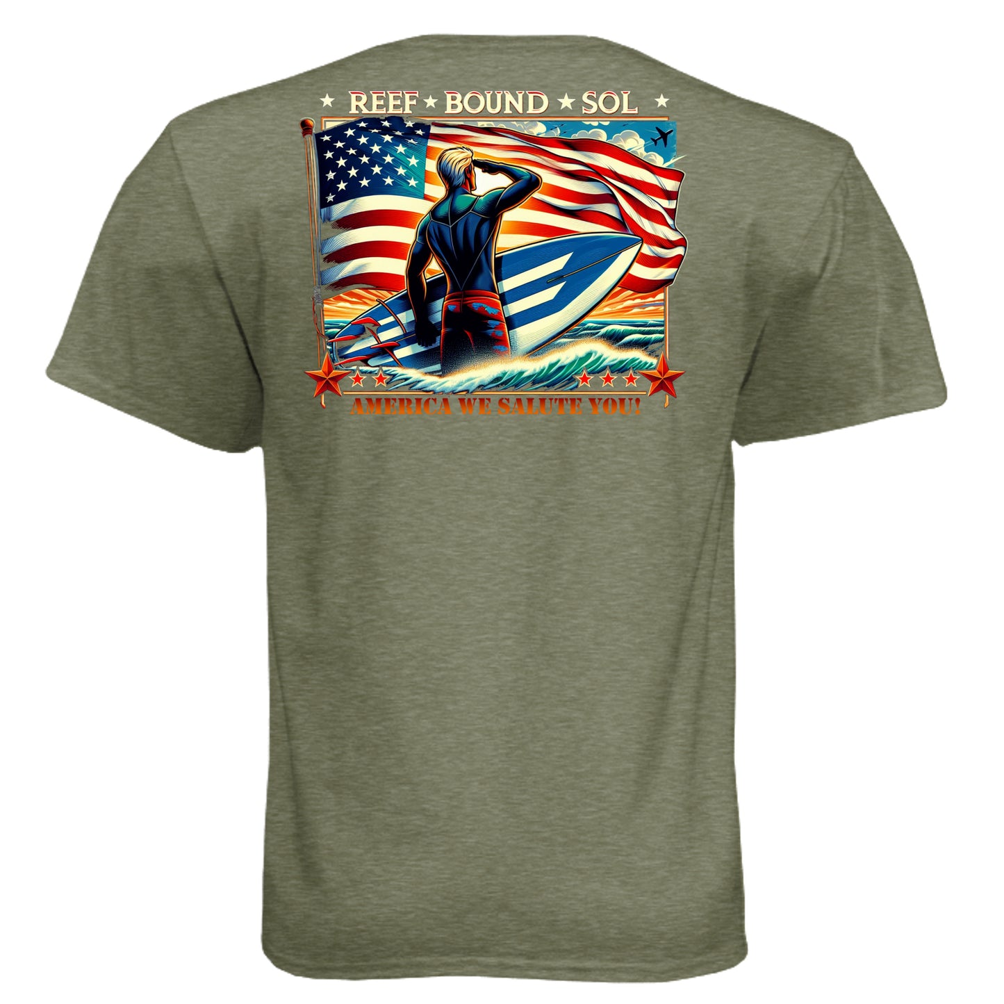 MILITARY GREEN - 6010 - BACK