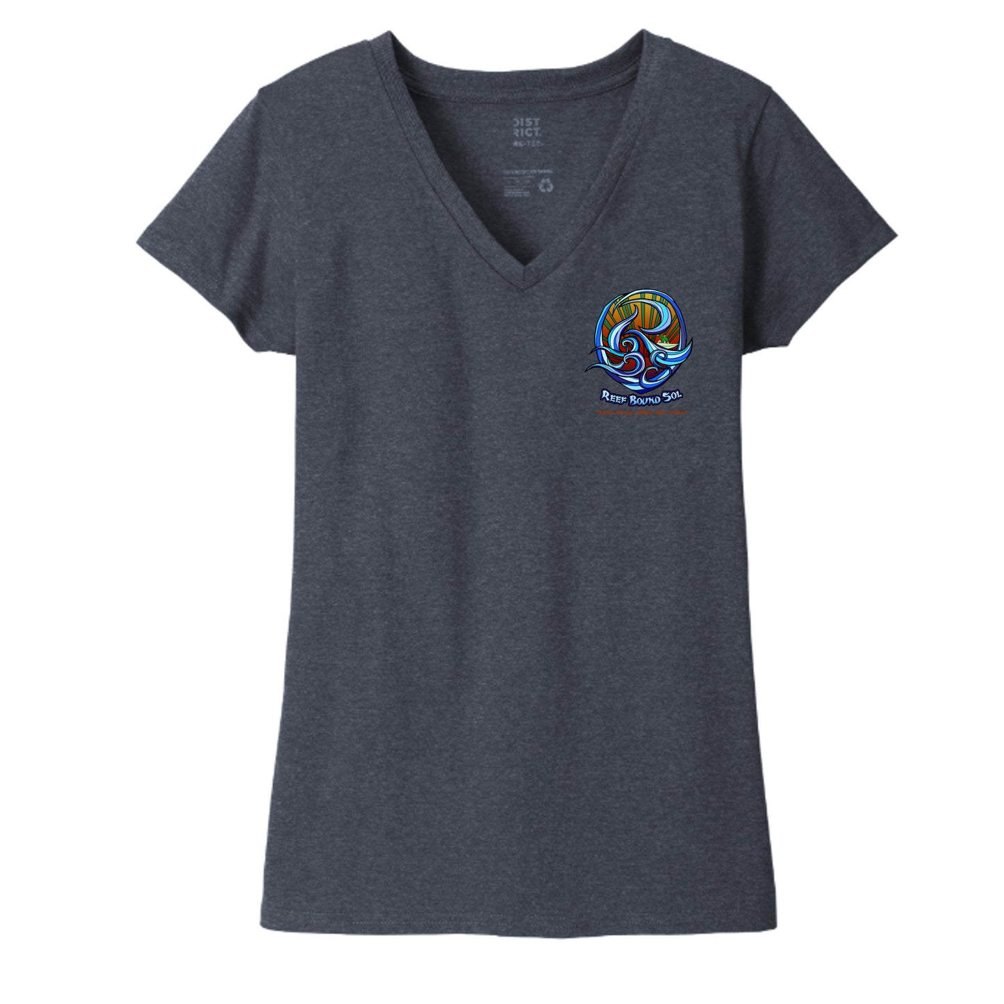 Heathered Navy - DT8001 - FRONT